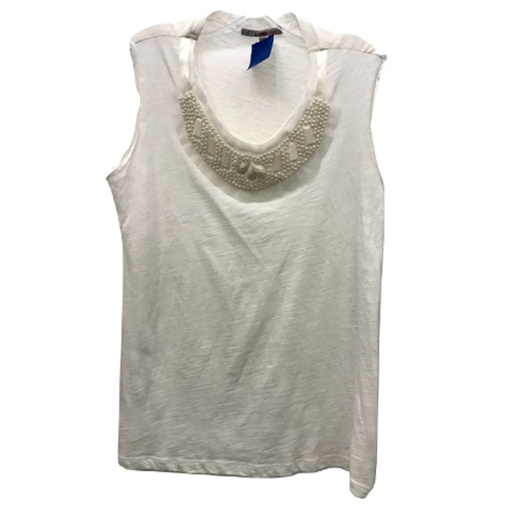 Julie's Closet Embellished Collar Tank Top